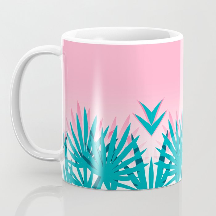 Dissed - memphis retro vintage neon pink pastel ombre trendy girl gift for hipster urban beach goer Coffee Mug Gallery Image 3
