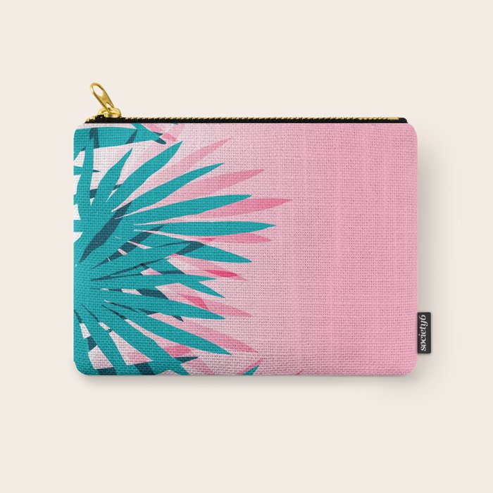 Dissed - memphis retro vintage neon pink pastel ombre trendy girl gift for hipster urban beach goer Carry All Pouch Gallery Image 1
