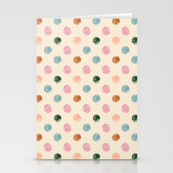 Pastel Color Polka Dot Stationery Card Gallery Image 1
