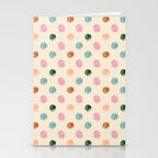 Pastel Color Polka Dot Stationery Card Gallery Image 2