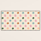Pastel Color Polka Dot Desk Mat Gallery Image 3