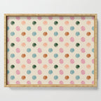 Pastel Color Polka Dot Serving Tray Gallery Image 1