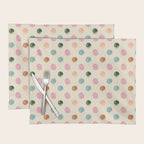 Pastel Color Polka Dot Placemat Gallery Image 1