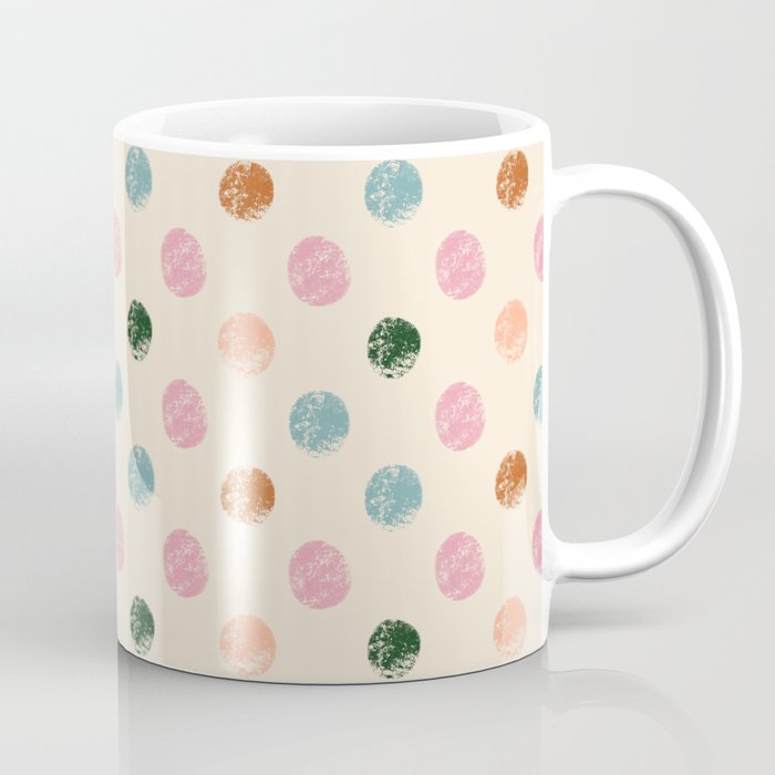 Pastel Color Polka Dot Coffee Mug Gallery Image 1