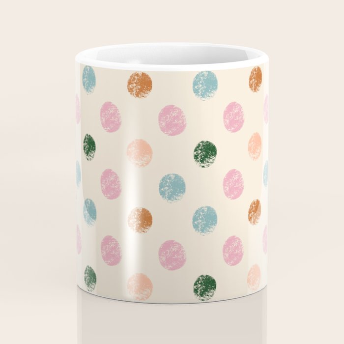 Pastel Color Polka Dot Coffee Mug Gallery Image 4