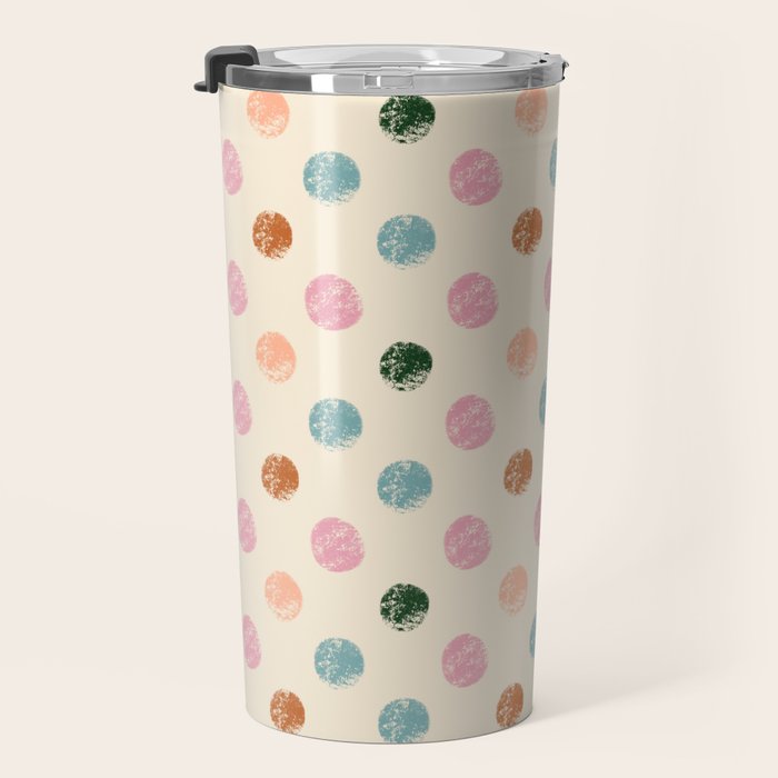 Pastel Color Polka Dot Travel Mug Gallery Image 3