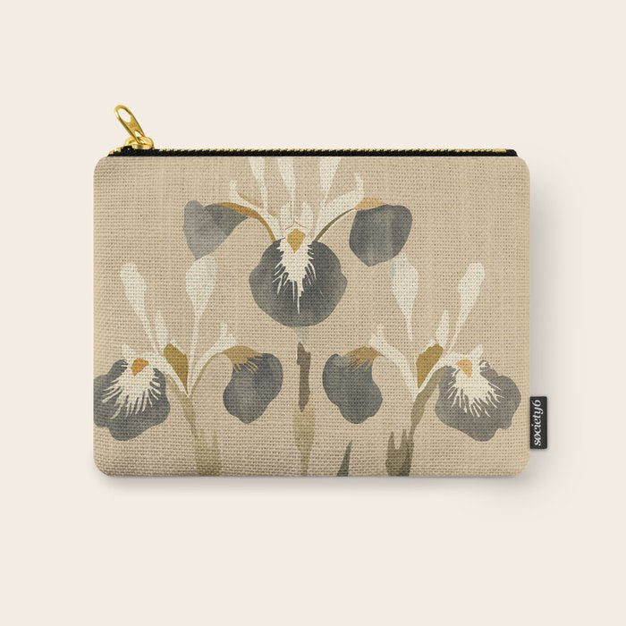 Irises 2 Carry All Pouch Gallery Image 1