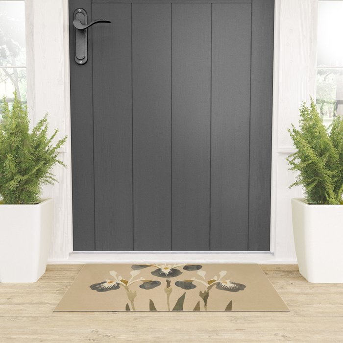 Irises 2 Welcome Mat Gallery Image 3