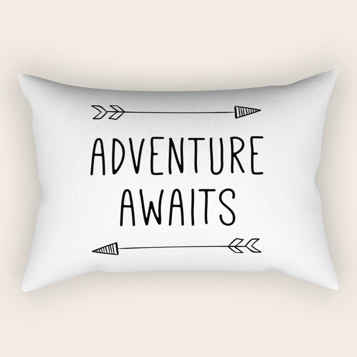 Adventure Awaits Rectangular Pillow