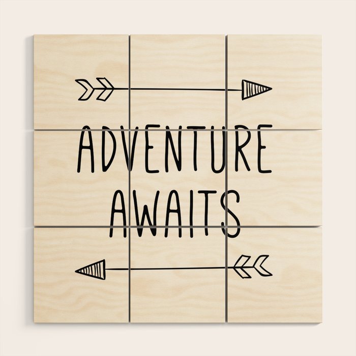 Adventure Awaits Wood Wall Art Gallery Image 1