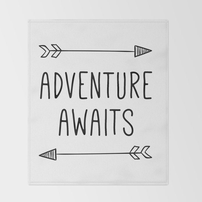 Adventure Awaits Throw Blanket Gallery Image 2