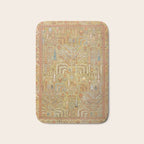 Large Antique Turkish Oushak Rug Print Bath Mat Gallery Image 1