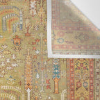 Large Antique Turkish Oushak Rug Print Wall Tapestry Gallery Image 3