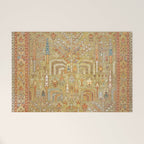 Large Antique Turkish Oushak Rug Print Welcome Mat Gallery Image 1