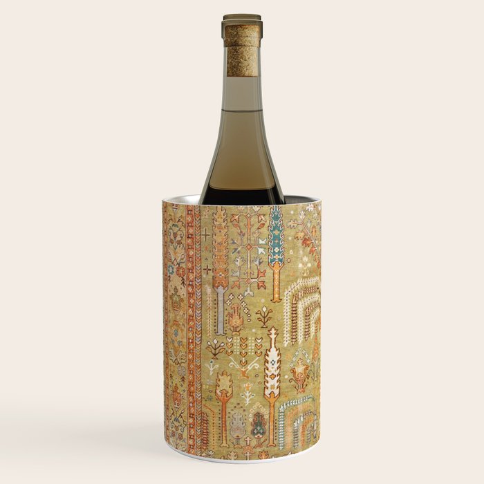 Large Antique Turkish Oushak Rug Print Wine Chiller Gallery Image 2