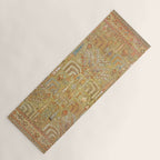 Large Antique Turkish Oushak Rug Print Yoga Mat Gallery Image 1
