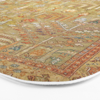 Large Antique Turkish Oushak Rug Print Bath Mat Gallery Image 3