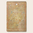 Large Antique Turkish Oushak Rug Print Cutting Board Gallery Image 1