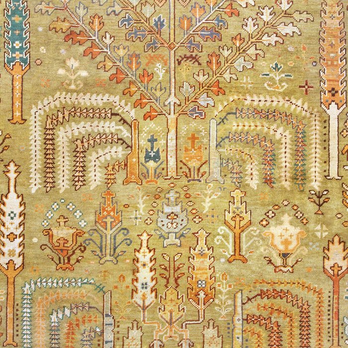 Large Antique Turkish Oushak Rug Print Coffee Mug Gallery Image 2