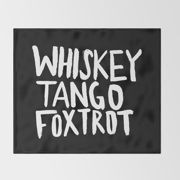 Whiskey Tango Foxtrot x WTF Throw Blanket Gallery Image 2