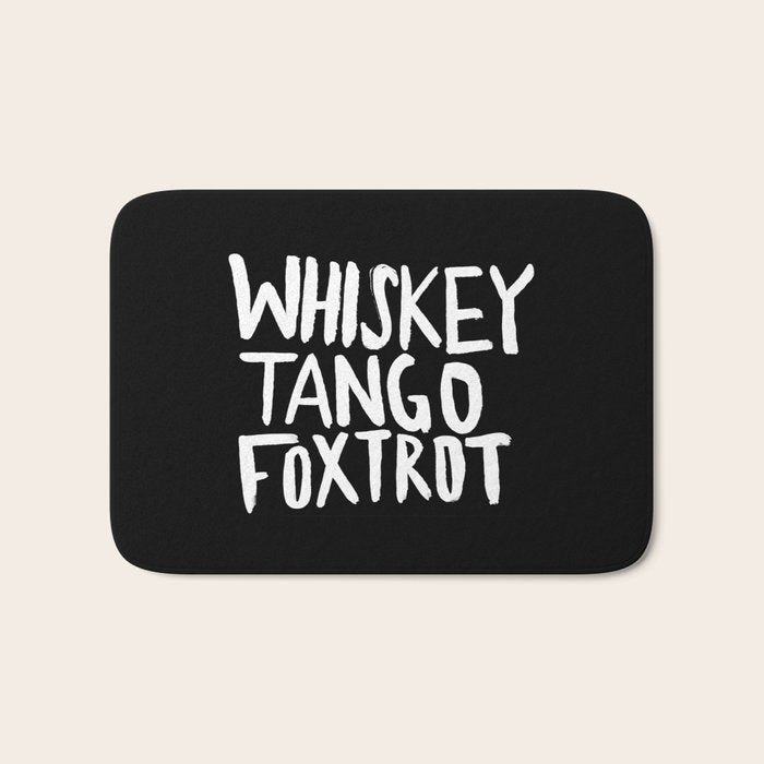 Whiskey Tango Foxtrot x WTF Bath Mat Gallery Image 1