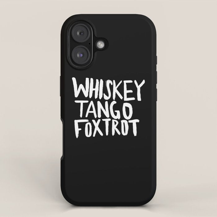 Whiskey Tango Foxtrot X Wtf Iphone Case