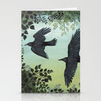 Three Crows Stationery Card Gallery Image 2