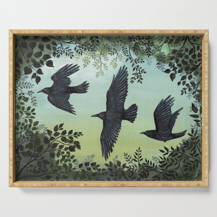 Three Crows Serving Tray Gallery Image 1