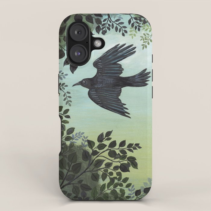 Three Crows iPhone Case Gallery Image 1