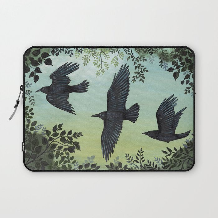 Three Crows Laptop Sleeve Gallery Image 1