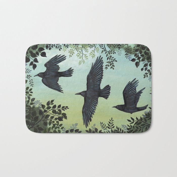 Three Crows Bath Mat Gallery Image 1
