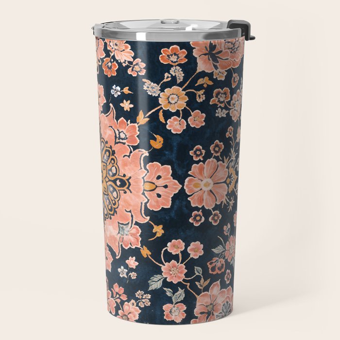 Floral Antiquity Travel Mug Gallery Image 2