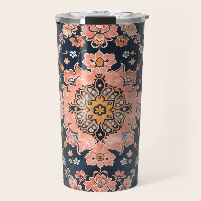Floral Antiquity Travel Mug Gallery Image 1