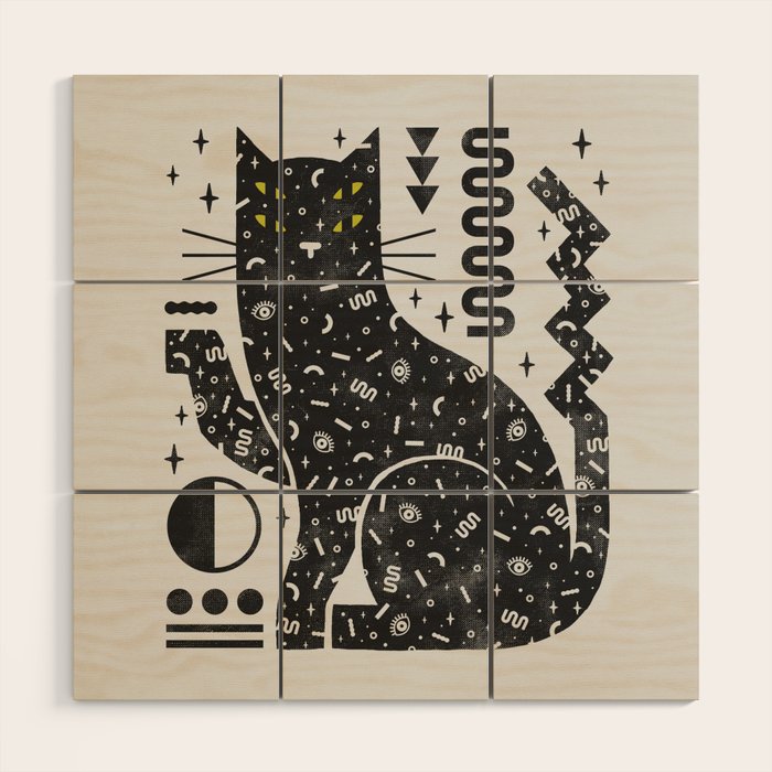 Magic Cat Wood Wall Art Gallery Image 1