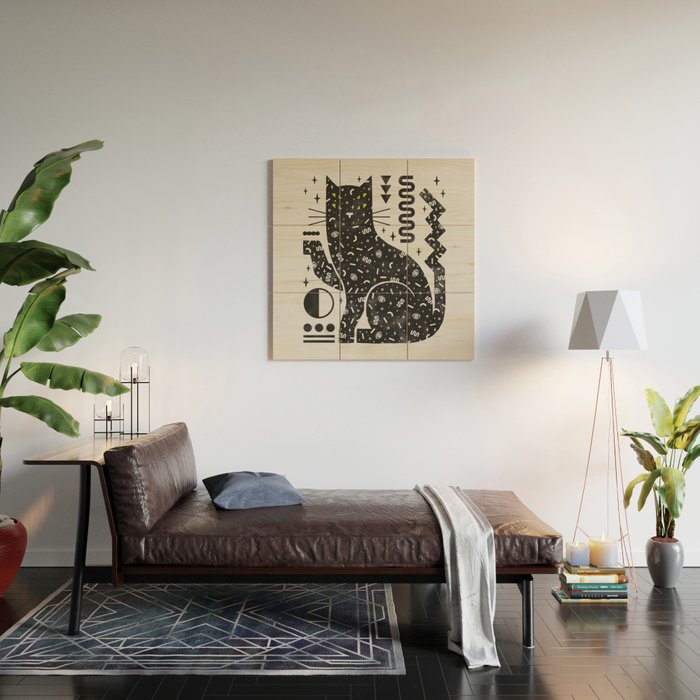 Magic Cat Wood Wall Art Gallery Image 2