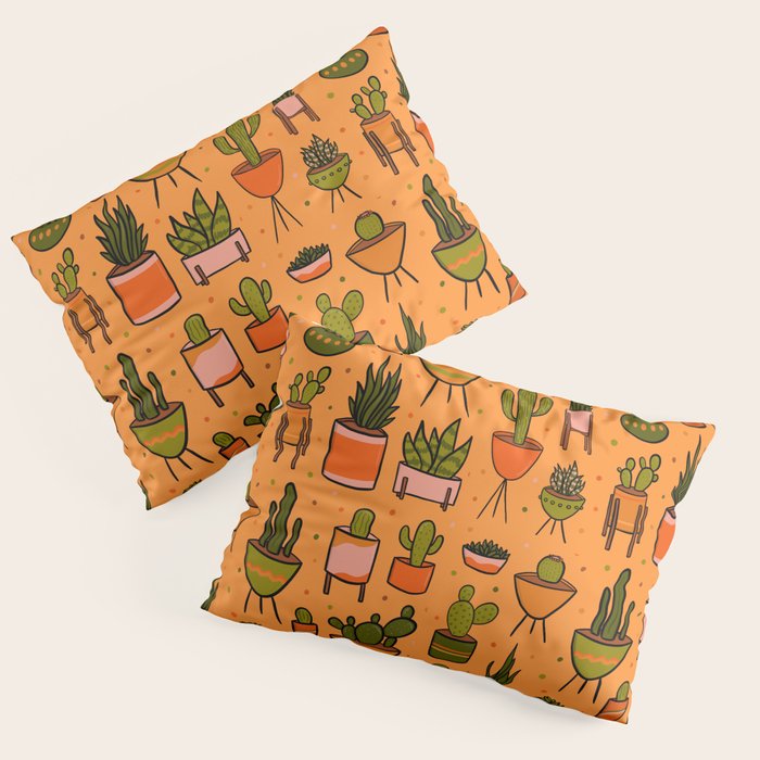 Modern Cactus Pillow Sham Gallery Image 3