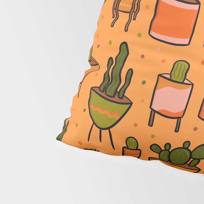 Modern Cactus Pillow Sham Gallery Image 4