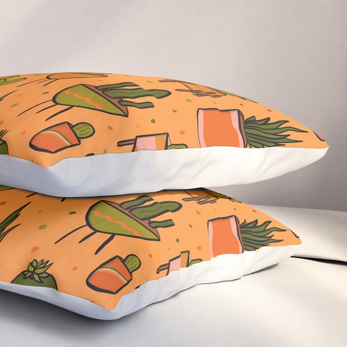 Modern Cactus Pillow Sham Gallery Image 3
