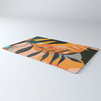 Abstract Art Tropical Leaves 108 Rug Gallery Image 3