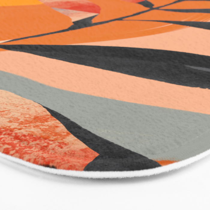 Abstract Art Tropical Leaves 108 Bath Mat Gallery Image 3