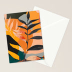 Abstract Art Tropical Leaves 108 Stationery Card Gallery Image 2