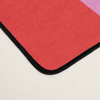 Preppy Pink and Red Vertical Stripes Pattern  Desk Mat Gallery Image 4