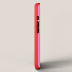 Preppy Pink and Red Vertical Stripes Pattern  iPhone Case Gallery Image 2