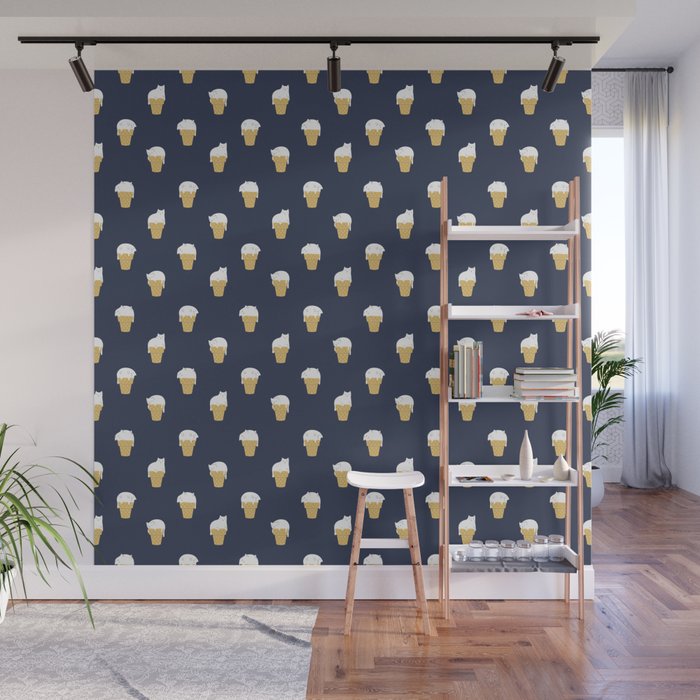 Cats Ice Cream Wall Mural Gallery Image 1