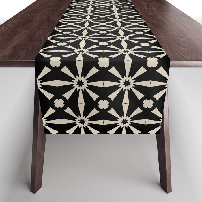 Starburst Geometric Pattern Table Runner Gallery Image 1