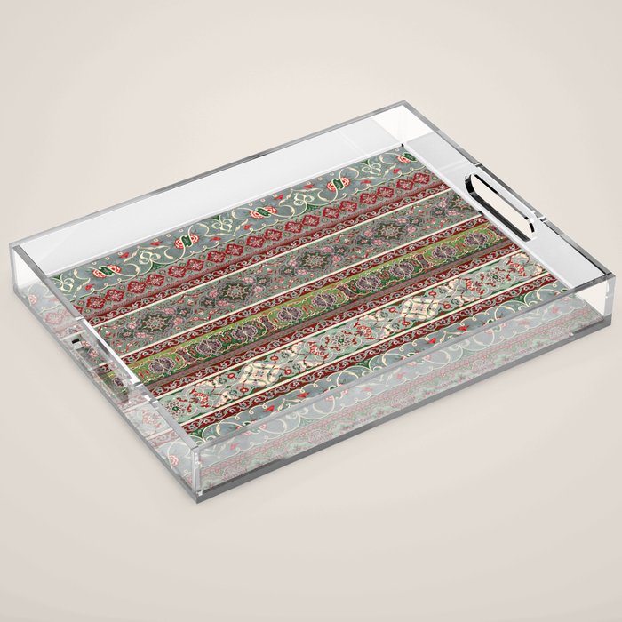 Border Pattern I Acrylic Tray Gallery Image 1