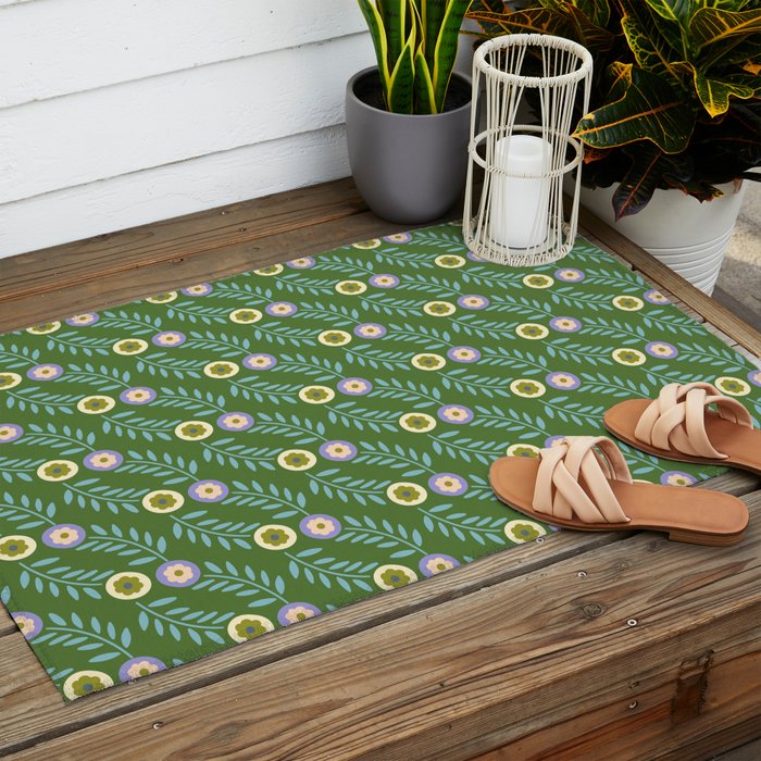 Flower Meadow  Outdoor Rug Gallery Image 2