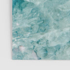 Clear blue water | Colorful ocean photography print | Turquoise sea | Square  Poster Gallery Image 3