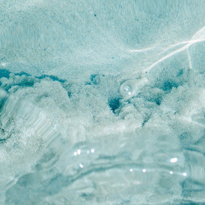 Clear blue water | Colorful ocean photography print | Turquoise sea | Square  Coffee Mug Gallery Image 2