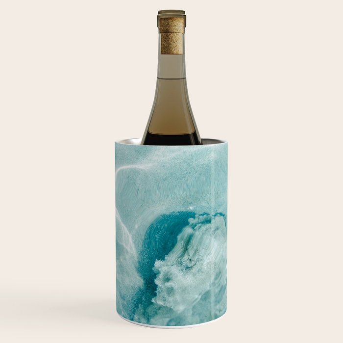 Clear blue water | Colorful ocean photography print | Turquoise sea | Square  Wine Chiller Gallery Image 2